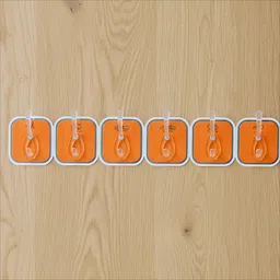 vardan enterprise Multipurpose Strong Sticky Transparent Wall Hooks Combo (6 white & 6 orange ) Hook 6-picture-10