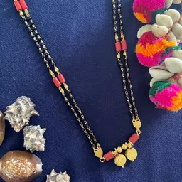 Digital Dress Room Gold-Plated Black Beaded Mangalsutra-picture-25