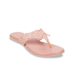 Metro Women Woven Design Open Toe Flats-picture-41