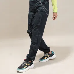 tokyo talkies Women Regular Fit Black Cotton Blend Trousers image 1