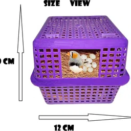 skystar Birds Breeding Box Finches Sparrow Nest Basket,House for Finches (Pack Of 3) Bird House image 2