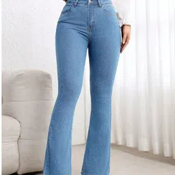 silver threads Women Boot-Leg High Rise Blue Jeans-picture-17