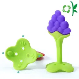 mmshopy Baby Fruit Shape Silicone Teethers Soft Silicone, BPA-Free for Infants Baby Teether image 3