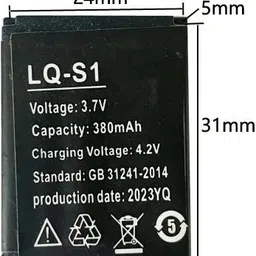 enmora .380mah Smart Watch , LQ-S1 Rechargeable gcdvsc18 Battery image 4