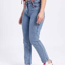 glitchez Women Regular Mid Rise Blue Jeans image 3