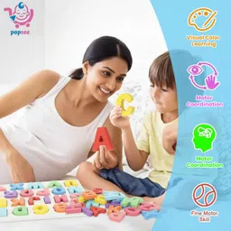 popsee Alphabet Puzzle Board for Kids 26 A to Z Letters Learning Toy for Toddlers image 5