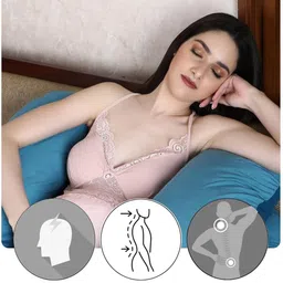 dormyo Microfibre Pregnancy Pillow Pack of 1 Abstract Cozy: Maternity U-Shaped Body Maternity Pillow for Pregnant Women image 2