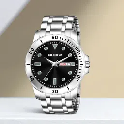 killer Working Day and Date Analog Watch - For Men KL-9101-BLACK-picture-19