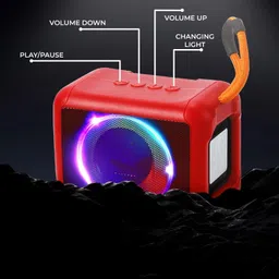 TABARET BEST Speaker, Compact Design with USB Charging Cable & Built-in Microphone 10 W Bluetooth Speaker image 4