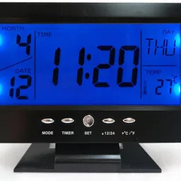 Digital Control-light With Alarm (Pack of 1) LCD Clock-image-75