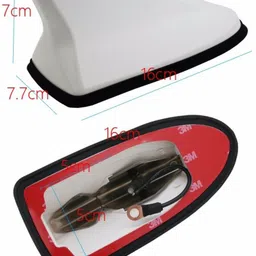 oshotto White Shark Fin Replacement Signal (AM/FM)Receiver Antenna Whip Vehicle Antenna image 4