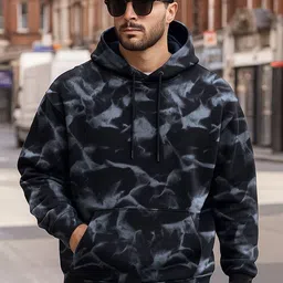 bewakoof Men Full Sleeve Self Design Hooded Sweatshirt-picture-17