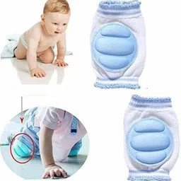 svulint Baby Knee Pads, 1 Pairs Elastic Anti-Slip Breathable Protector for Crawling Multicolor Baby Knee Pads image 2