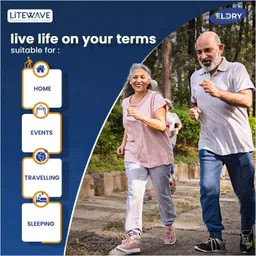 eldry Adult Diaper, Tape Style, Waist Size (28-42 inches | 71-105 cm),Pack of 3 Adult Diapers - M image 5