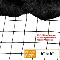 world net enterprise Plant Support Net and Gardening Netting Black Colour 10Ft x 15 Ft Hiking Net image 2