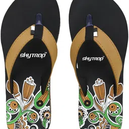 skytrap Stylish Comfortable and Trending Checkered Flip Flops Slide Combo of 2 Women Flip Flops image 4