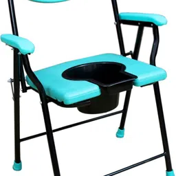 clasora Foldable bathroom stool Portable bedside commode seat - GreenCommode Chair Commode Shower Chair-picture-15