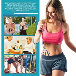 deoxys Kinesiology Tape for Physical Therapy Sports Athletes Knee Support image 3