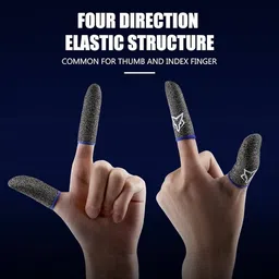ffive Pubg and all Gaming Suitable for all smartphones Gaming Finger Sleeves Finger Sleeve image 1