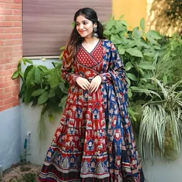 armh lifestyle Diayanshii Printed Kurta, Palazzo & Dupatta Set image 2