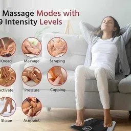 WTP EMS Foot Massager- Electric Foot Massager Machine for Pain Relief - 8 Modes, 19 Intensity Levels - Rechargeable, Wireless, Portable Massager image 1