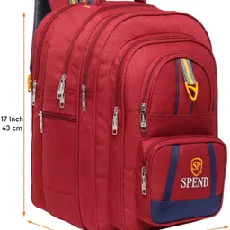spend Large 70 L Backpack Large Size High Quality Stylish bag Backpack Class 6th to 10th School Bag(Black) image 5