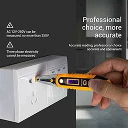pkt 12-250V LCD Digital Display Voltage Test Pen AC/DC LCD Digital Display Voltage Digital Voltage Tester image 2