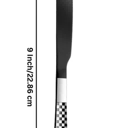 kitchantique Silverware Steak Knives Set | 5-Pcs Flatware for Dinner, Party | Charcoal Black Stainless Steel Cutlery Set image 2