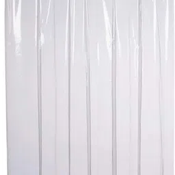 pop shade 214 cm (7 ft) Door PVC Transparent Curtain Single Curtain image 4