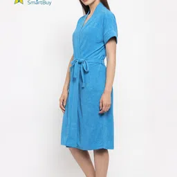 flipkart smartbuy Sky Free Size Bath Robe image 4