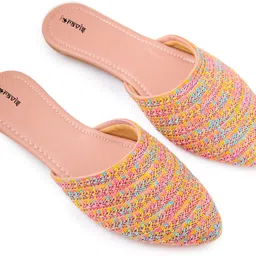 ravis Embroidered Comfortbale stylish Ethnic Mule For Women-picture-27