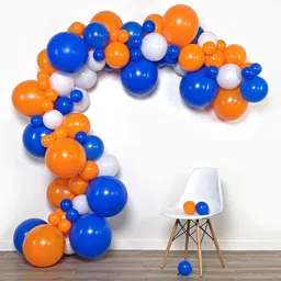 r g accessories Solid Orange, blue, white balloon garland 45pcs for birthday, wedding, festival Balloon-picture-38