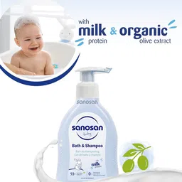 sanosan Baby Bath and Shampoo SLS free - 200ml image 3