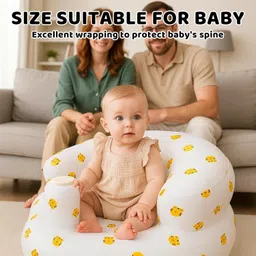 raster-tex Inflatable Baby Sofa Seat with Backrest Inflatable Sofa/ Chair image 5