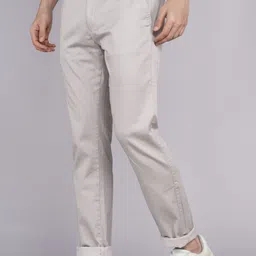 killer Men Slim Fit Beige Cotton Blend Trousers image 3