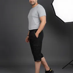 maheen fashion Solid Men Three Fourths image 2