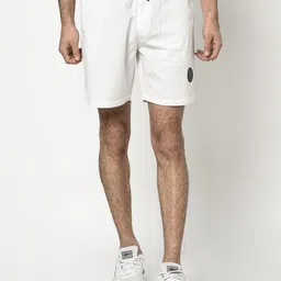 octave Solid Men White Basic Shorts-picture-11