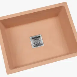 polter 24X18 PINK Indian Quartz Kitchen Sink PREMIUM Top Mount-picture-36