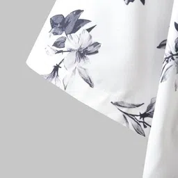 dhameliya enterprise Men Night Suit Set White, Black Printed image 3