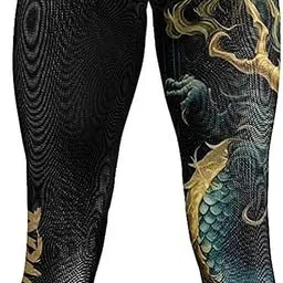 akiba Printed Men Grey Tights image 2