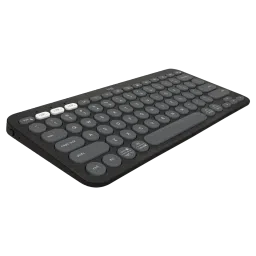 logitech Pebble Keys 2 Bluetooth Wireless Keyboard with Multi Device Pairing (10 Customizable Keys, Tonal Graphite) image 5
