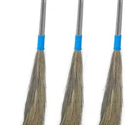 thekraftcart Floor Broom with Soft No Dust Grass with Plastic Handle Phool Jhadu for Home Grass Dry Broom-picture-25