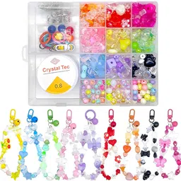 verilux 750PCS Acrylic Beads Kit Assorted Colors DIY Jewelry Making Charms Phone Chain-picture-14