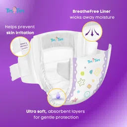 tim tam Easy Dry Diaper Pants with 12 hrs absorption New Born Size, UpTo 7kg to 12Kg - M image 4