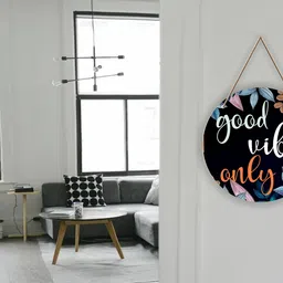 hombli Good Vibes Only Wall Name Plate image 4