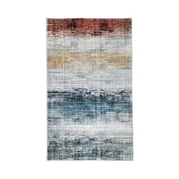 sapana carpet-mats multicolor Abstract 4 ft x 6 ft Machine Made Carpet image 2