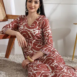 new ethnic 4 you Tunic Palazzos Co-ords Set image 3