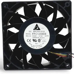 Enormity Delta FFC1248DE Axial Fan 48V=0.75A DC Brushless Air Cooling Fan 120*38mm 4-Wire Cooler-picture-12