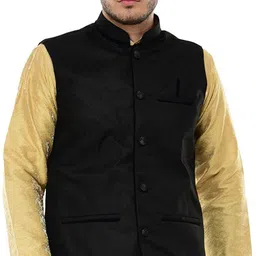 youth robe Solid Men Waistcoat-picture-40