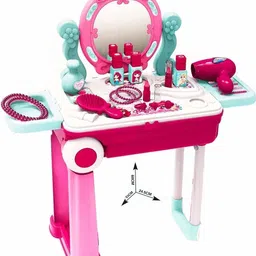 rchenterprise Happy Dresser 2 In 1 Makeup Set With Attractive Trolley Bag image 1